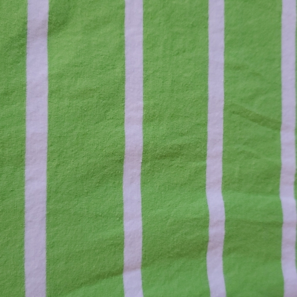 Lime Green Striped Tee Shirt - Picture 6 of 7